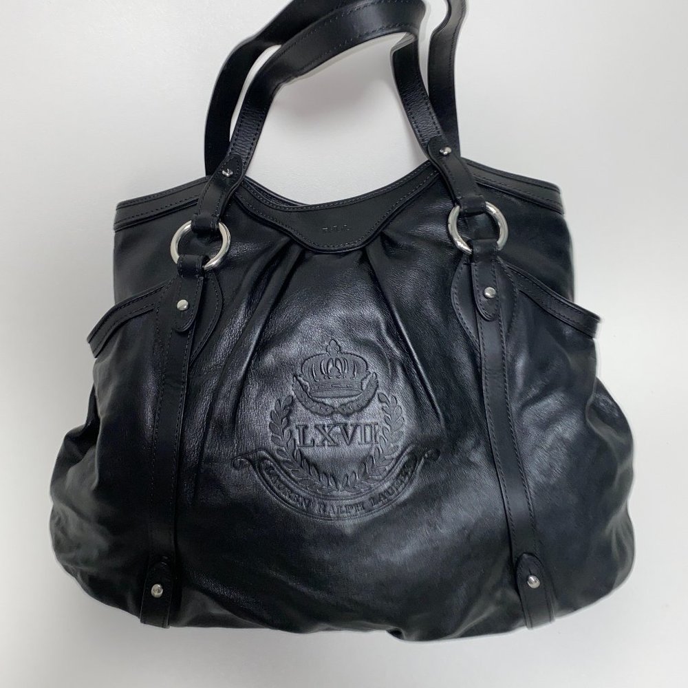 R.L.L. leather tote bag